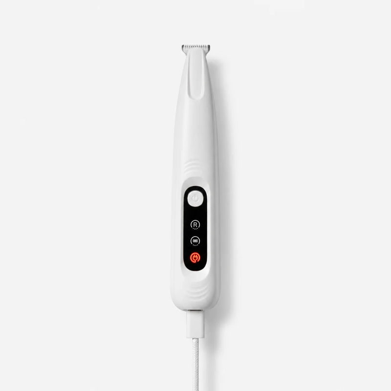 RagRoyale FurTrim charging with a USB-C cable for long-lasting cordless cat grooming