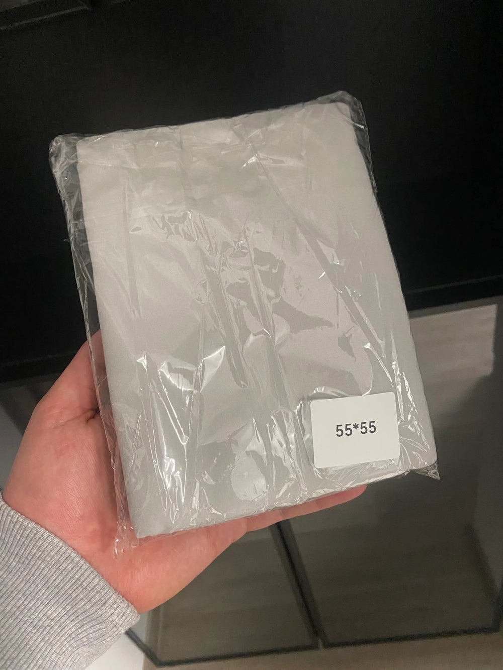 Customer unwraping his new RagRoyale GroomWrap