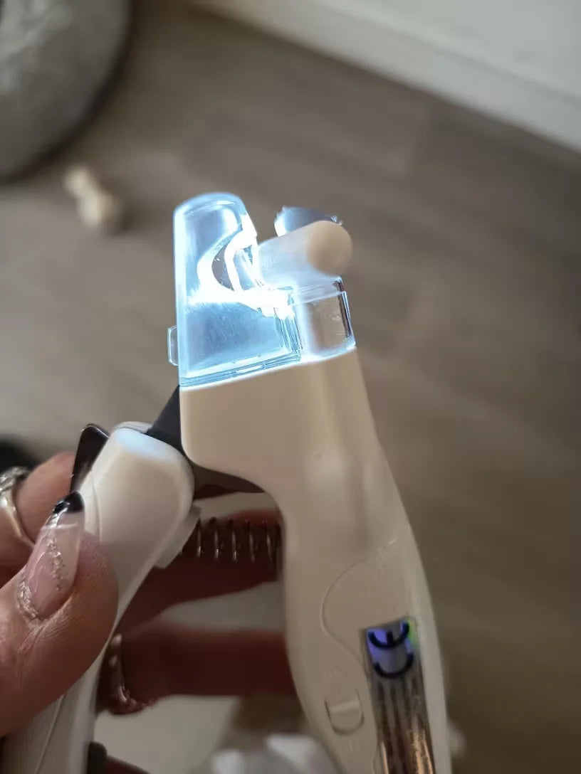 Customer showing the LED light of the RagRoyale nail clipper