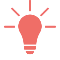 Light bulb icon representing LED illumination for better visibility during trimming
