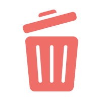 Collection bin icon representing captured nail clippings for cleaner cat nail trimming