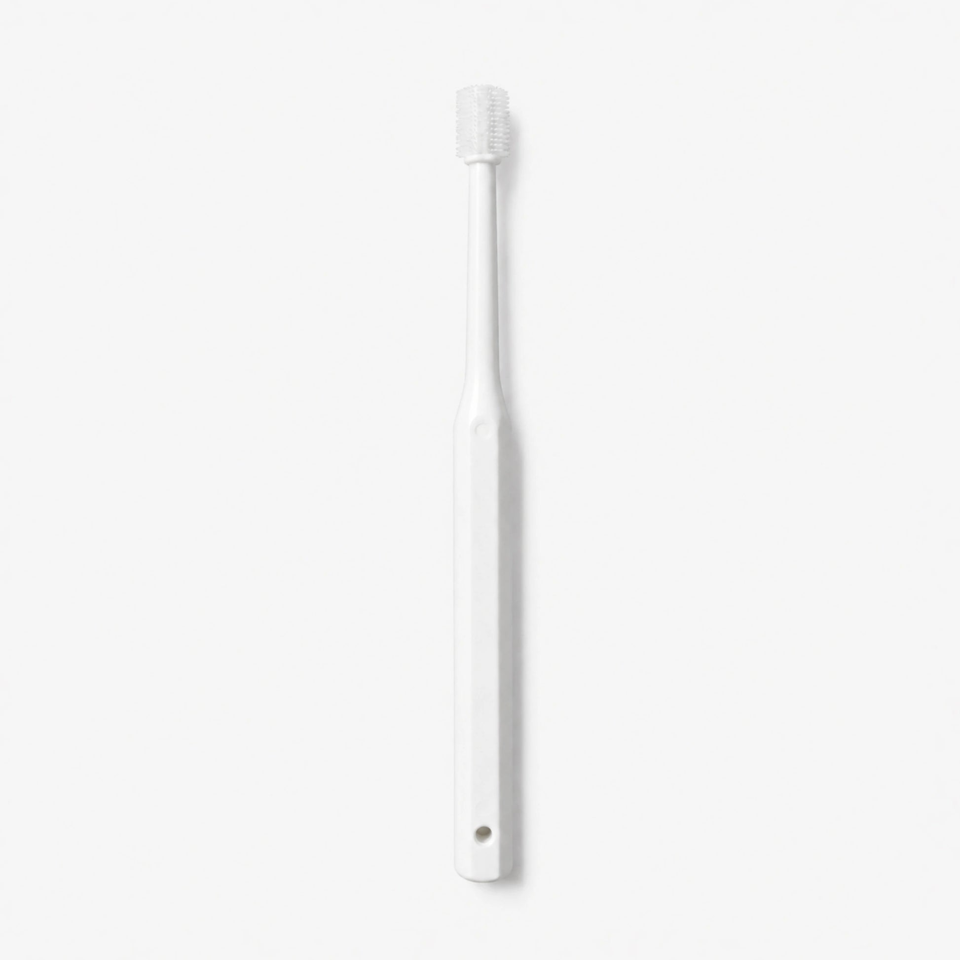 360 cat toothbrush with soft silicone bristles designed for gentle teeth cleaning, plaque removal and daily cat dental care