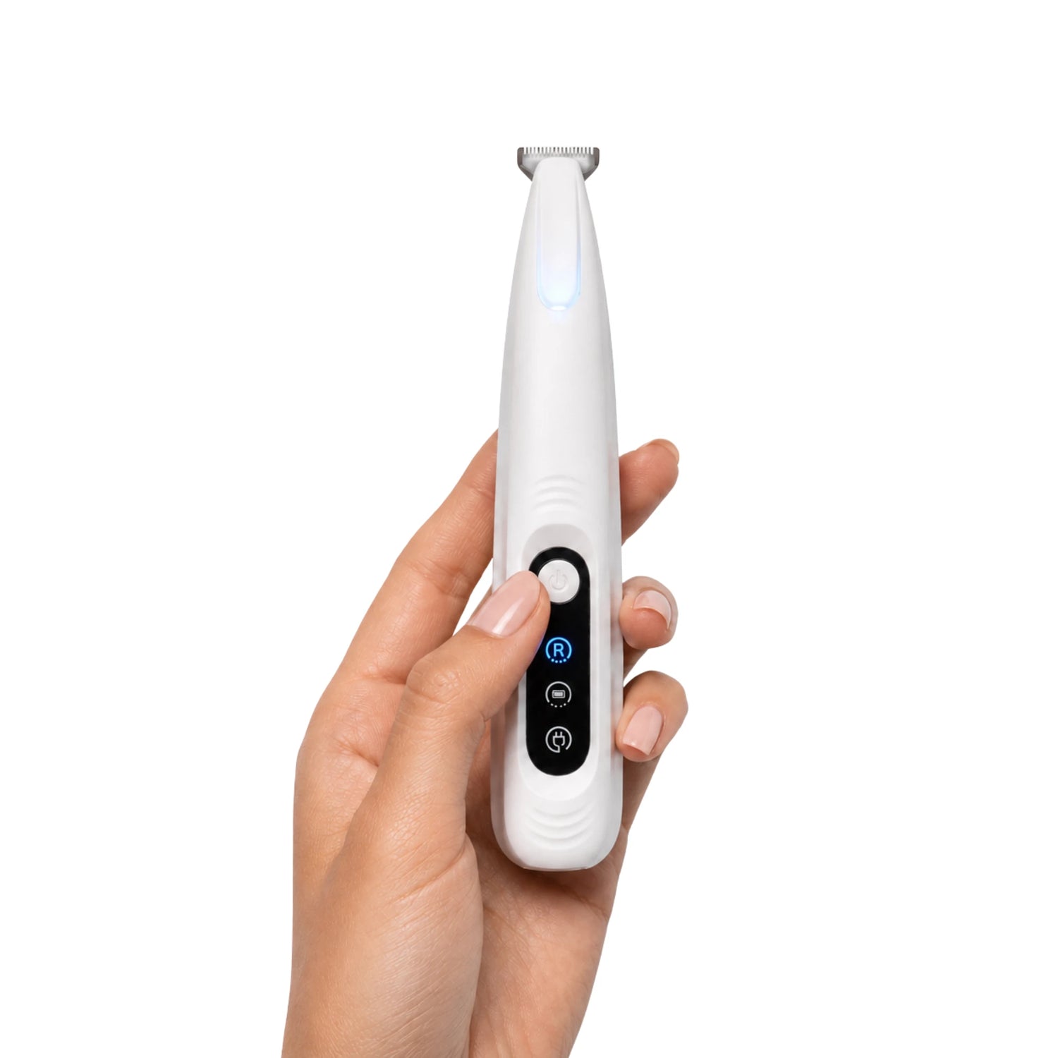 RagRoyale FurTrim featuring a precision blade, LED light, quiet motor, water-resistant design, and rechargeable battery for safe cat grooming