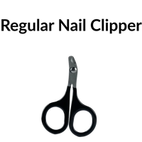 Standard cat nail clippers representing a traditional nail trimming tool in a cat grooming comparison